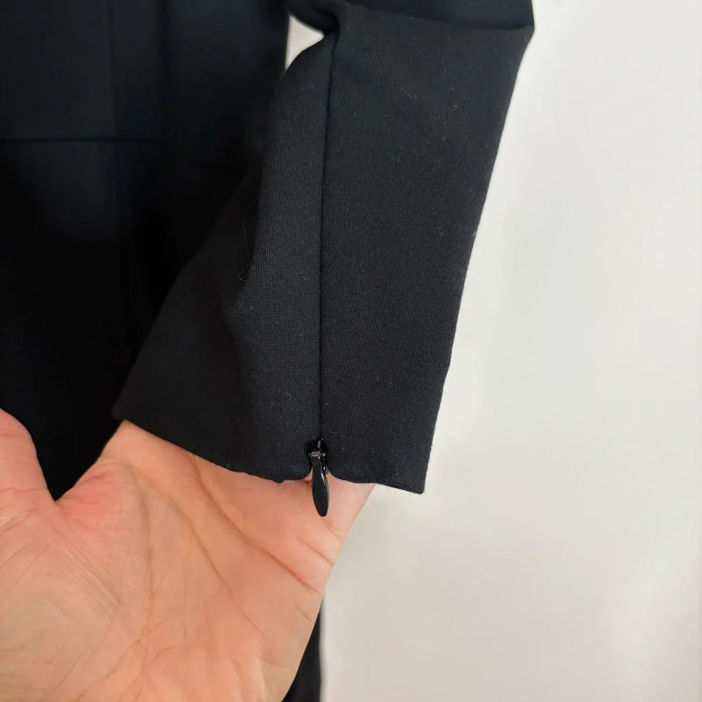 Spanx The Perfect Shift Dress Black Ponte Stretch Pockets Large - Picture 9 of 9